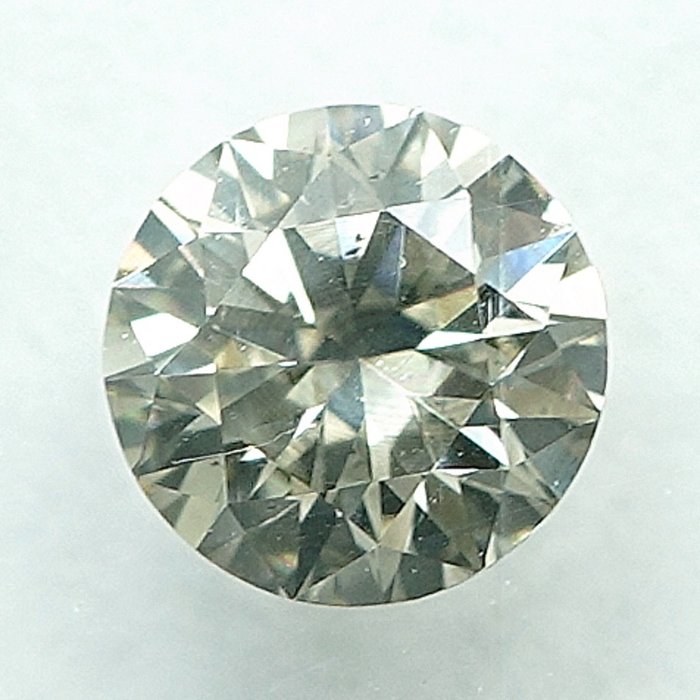 1 pcs Diamant  (Naturfarvet)  - 0.42 ct - Light Grålig Gul - SI1 - International Gemological Institute (IGI)