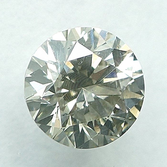 1 pcs Diamant  (Naturfarvet)  - 0.42 ct - Light Grålig Gul - SI1 - International Gemological Institute (IGI)