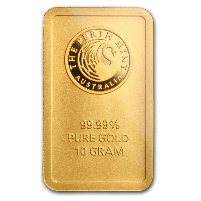 10 gram - Guld 999 - Perth Mint - Forseglet  Med certifikat