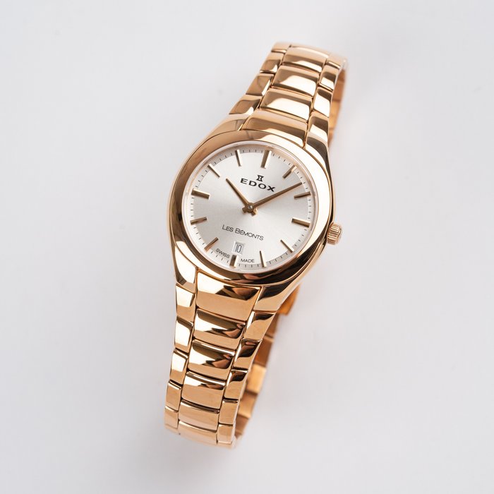 Edox - Les Bèmonts Collection - Rose Gold - Brand New - Ingen mindstepris - 57004-37R-AIR - Kvinder - 2011-nu