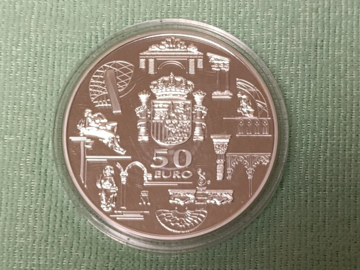 Spanien. 50 Euro 2003 "Primer Aniversario del Euro" Proof  (Ingen mindstepris)