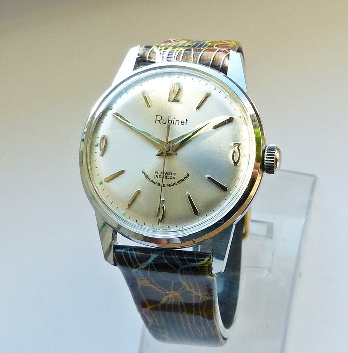 Rubinet Ebauchet SA Swiss - Classic Slimline 17Jewels - Ingen mindstepris - 41020 - Mænd - 1960-1969