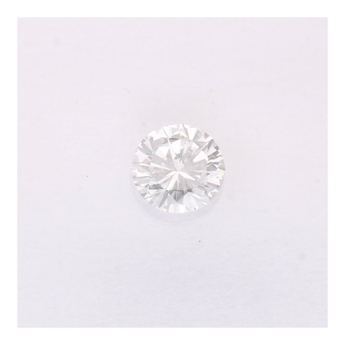 Ingen mindstepris - 1 pcs Diamant  (Natur)  - 016 ct - Rund - D (farveløs) - VVS2 - International Gemological Institute (IGI)