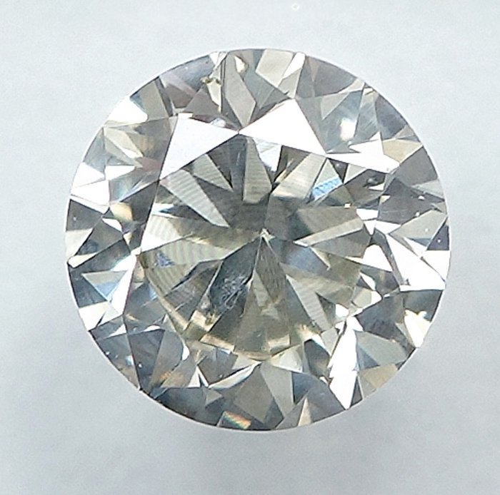 1 pcs Diamant  (Naturfarvet)  - 0.62 ct - Light Grålig Gul - SI1 - International Gemological Institute (IGI)