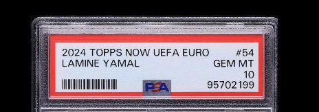 2024 - Topps - UEFA Euro - Lamine Yamal - Rookie Card Spain - #54 - 1 Graded card - PSA 10