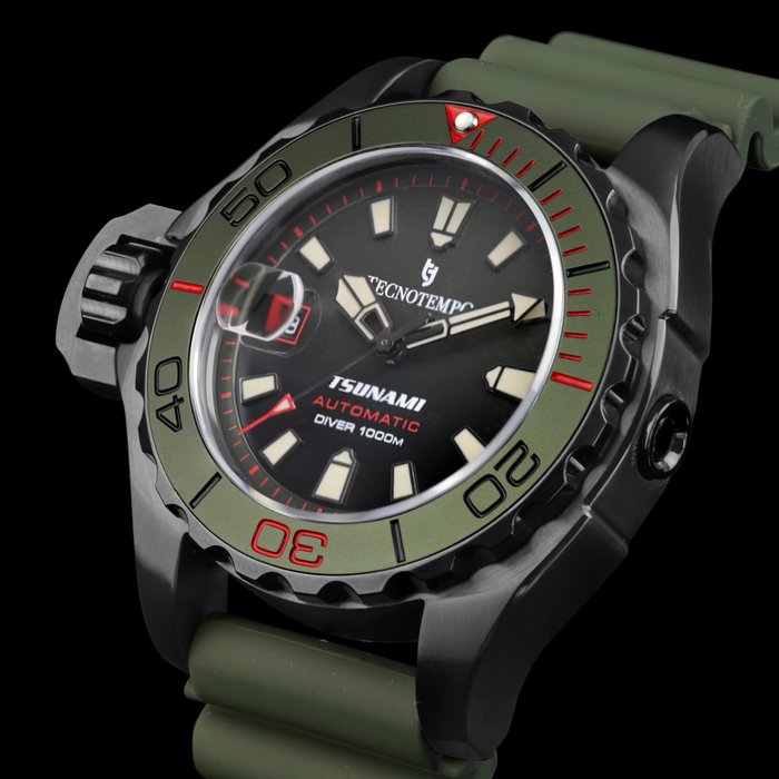 Tecnotempo  - Professional Diver 1000M "Tsunami" - Limited Edition - - TT1000TSBGR - Mænd - 2011-nu