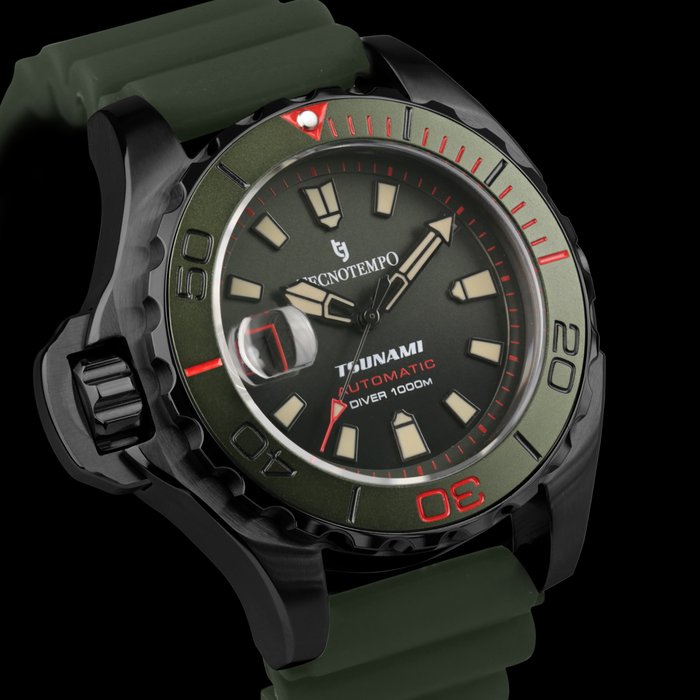 Tecnotempo  - Professional Diver 1000M "Tsunami" - Limited Edition - - TT.1000TS.BGR - Mænd - 2011-nu