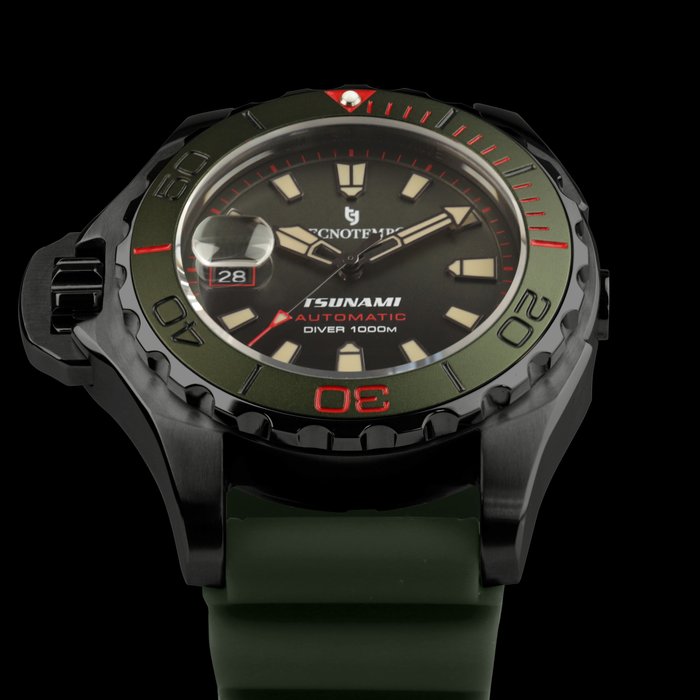 Tecnotempo  - Professional Diver 1000M "Tsunami" - Limited Edition - - TT1000TSBGR - Mænd - 2011-nu