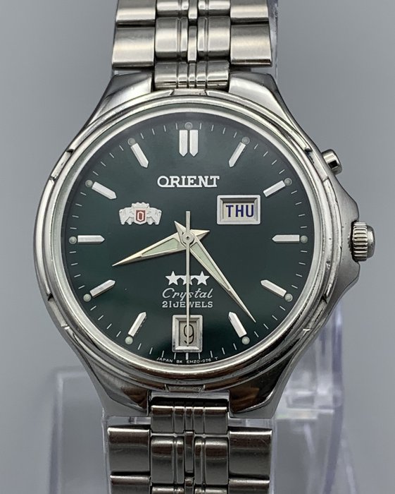 Orient - Orient Tri Star Crystal Automatic 21 Jewels - Ingen mindstepris - EM5R-C1 CA (46943) - Mænd - 1970-1979