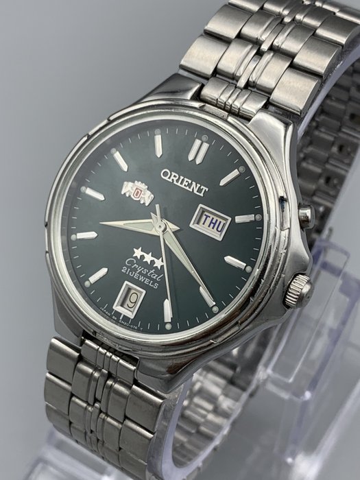 Orient - Orient Tri Star Crystal Automatic 21 Jewels - Ingen mindstepris - EM5R-C1 CA (46943) - Mænd - 1970-1979