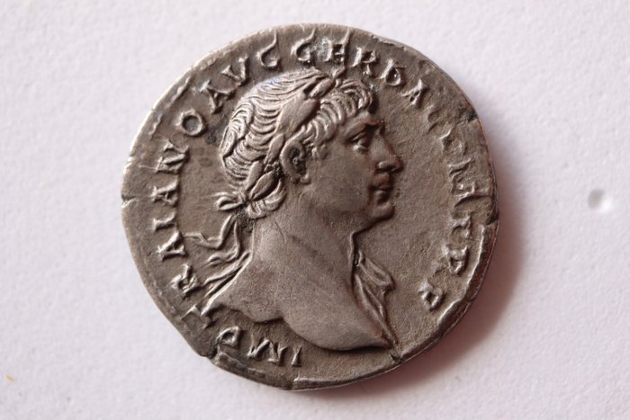 Romarriket. Trajan (AD 98-117). Denarius Rome  (Ingen mindstepris)