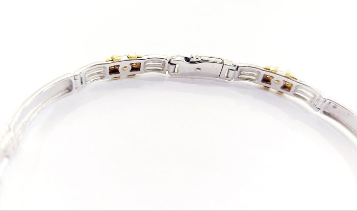 Armbånd - 18 kraat Gulguld, Hvidguld -  0.25ct. tw. Diamant (Natur)