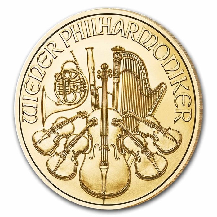 Østrig 2024 1/4 oz €25 EUR Gold Philharmonic Coin BU