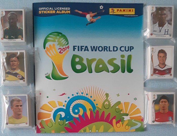 Panini - World Cup Brasilien 2014 - Tomt album + komplet løst klistermærkesæt