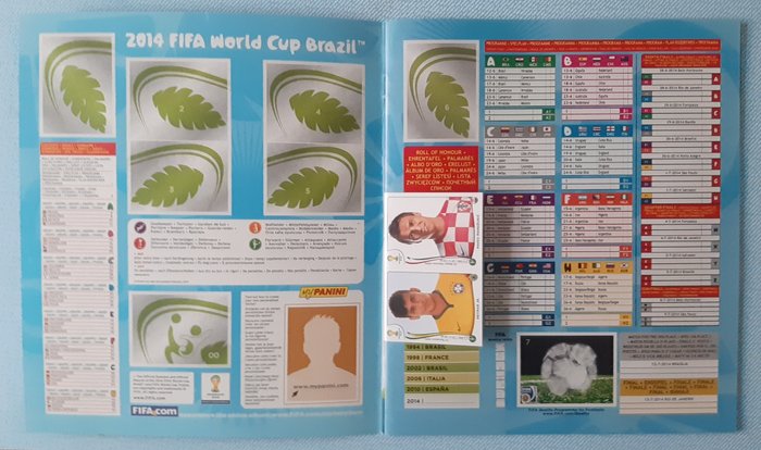 Panini - World Cup Brasilien 2014 - Tomt album + komplet løst klistermærkesæt