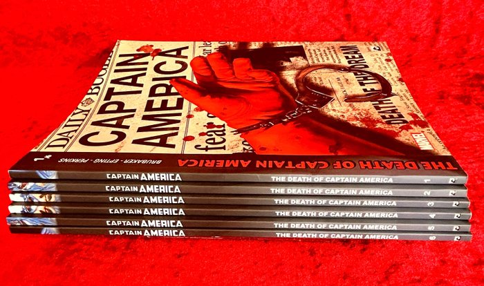 Captain America Dark Dragon Books uitgaven - complete set - The death of Captain America 1 t / m 6 - 6 Album - Første udgave - 2023