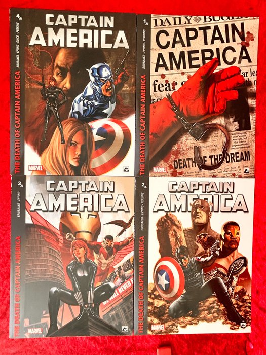 Captain America Dark Dragon Books uitgaven - complete set - The death of Captain America 1 t / m 6 - 6 Album - Første udgave - 2023