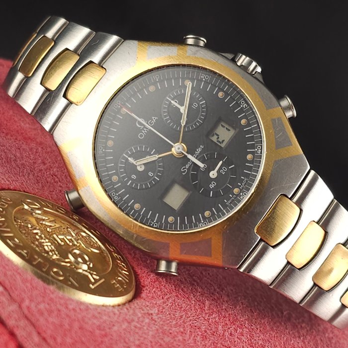 Omega - Seamaster Polaris 1/100 Chronograph 'With Box' - 386.1231.1 - Mænd - 1990-1999