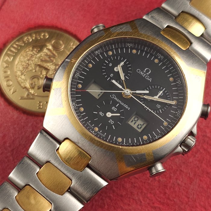 Omega - Seamaster Polaris 1/100 Chronograph 'With Box' - 386.1231.1 - Mænd - 1990-1999