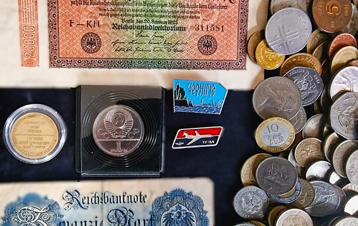 Verden. Top XL-Lot - 4.7 Kg - A pile full of Money - Notes, Medals  Orders 1901-1999.  (Ingen mindstepris)