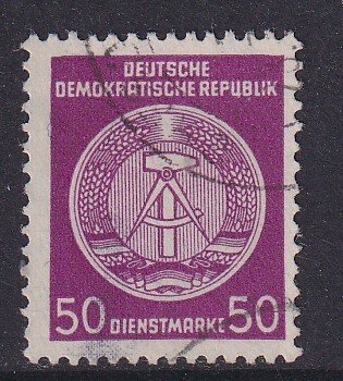 GDR 1957 - Serviceudstedelse. CERTIFIKAT: J. Schönherr BPP - Michel: 40 A