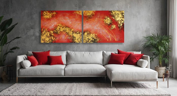 Monika Spiewak - Abstract - XXL -  on Frame - Ready to Hang