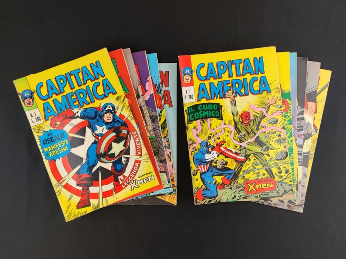 Captain America - La Leggenda Vivente e Altri - 12 Comic - Første udgave - 1973/1974