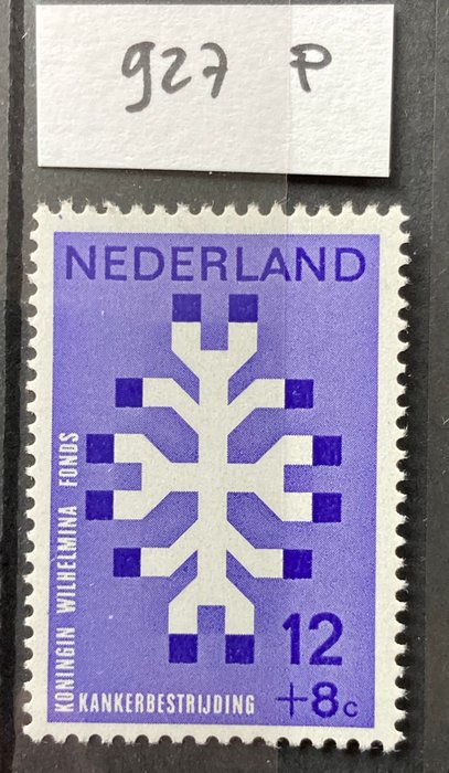 Holland 1969 - Pladefejl på Cancer Control-serien - alle kendte pladefejl i henhold til Mast 2022 - Mast 927 P / 929 PM7