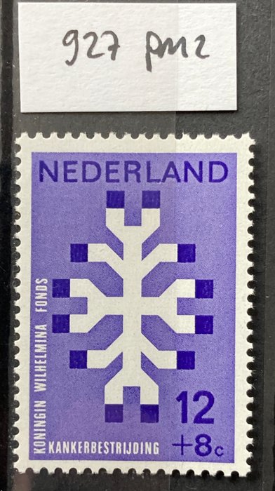 Holland 1969 - Pladefejl på Cancer Control-serien - alle kendte pladefejl i henhold til Mast 2022 - Mast 927 P / 929 PM7