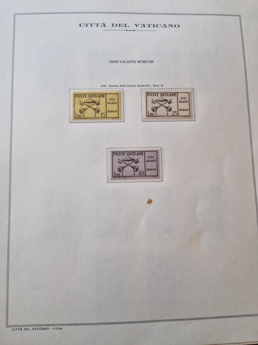 Vatikanstaten 1963/1979 - Vatikanet. John XXIII og Paul VI kompletterer komplet gummi på Marini-ark og Postiglione-mappe