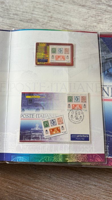 Den Italienske Republik 2006/2012 - Bellissima collezione di Folders del periodo, inseriti i bustine plastificate ad-hoc e raccolti in