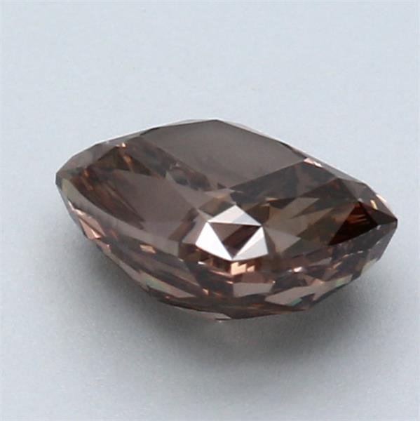 1 pcs Diamant  (Naturfarvet)  - 1.60 ct - Pude - Fancy dark Orange nuance Brun - VS2 - Gemological Institute of America (GIA)