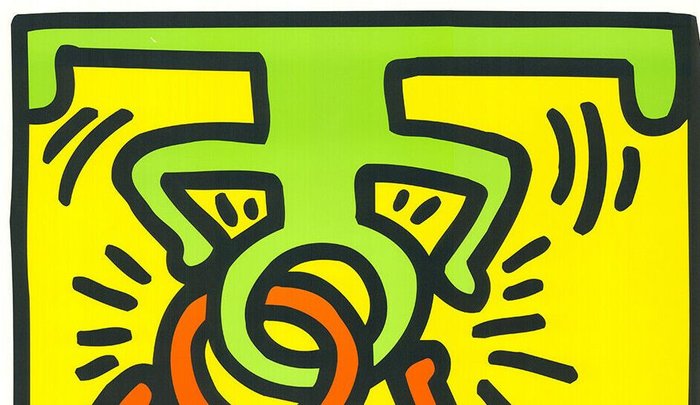 Keith Haring - Headstand (91x60cm) - 1980‹erne