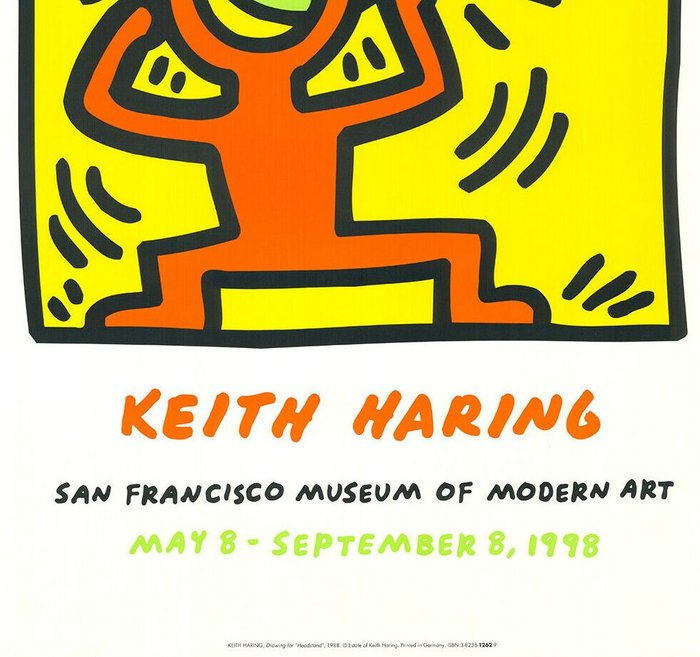 Keith Haring - Headstand (91x60cm) - 1980‹erne