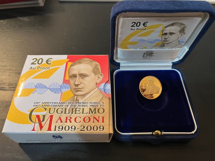 Italien. 20 Euro 2009 "Guglielmo Marconi" Proof