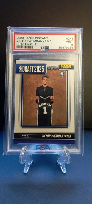 2023 Panini Instant Draft Night Victor Wembanyama #DN1 Rookie PSA 9 - 1 Graded card