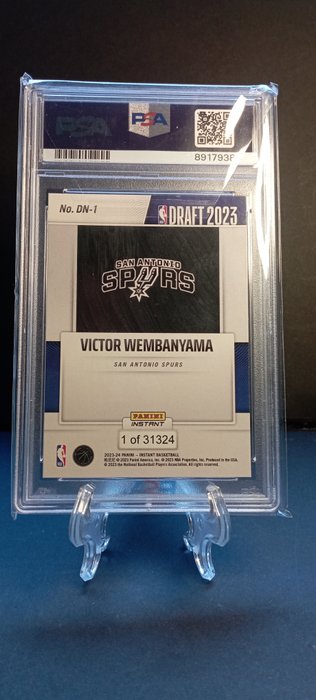 2023 Panini Instant Draft Night Victor Wembanyama #DN1 Rookie PSA 9 - 1 Graded card