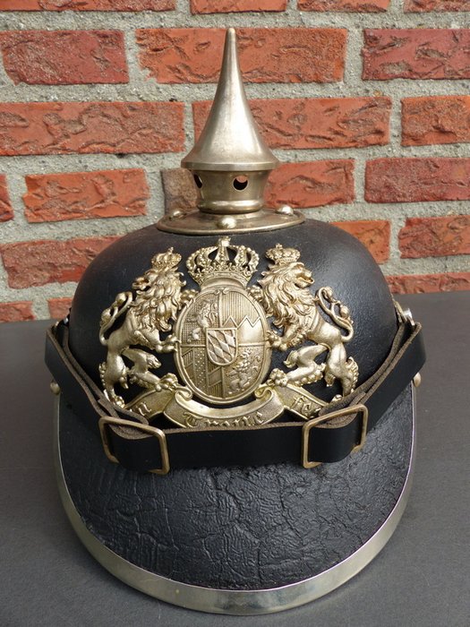 Tyskland - Militær hjelm - Pickelhaube Pioneers/Leib-Regiment Bayern - 1910