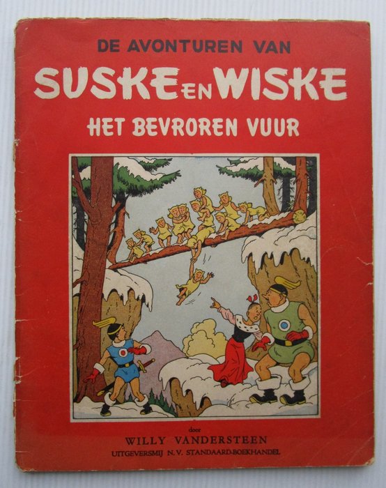 Suske en Wiske RV-15 - Het bevroren vuur - 1 Album - Første udgave - 1952