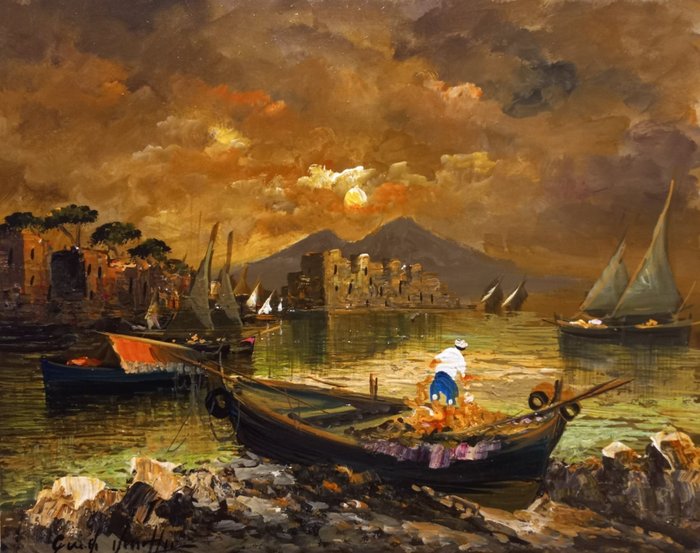 Guido Vuotto (1964) - Napoli al tramonto