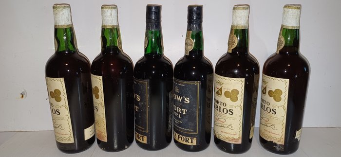 Pinto Pereira, Porto Carlos x4  Dow's No. 1 Tawny Port x2 -  Porto  - 6 Flasker (0,75 L)