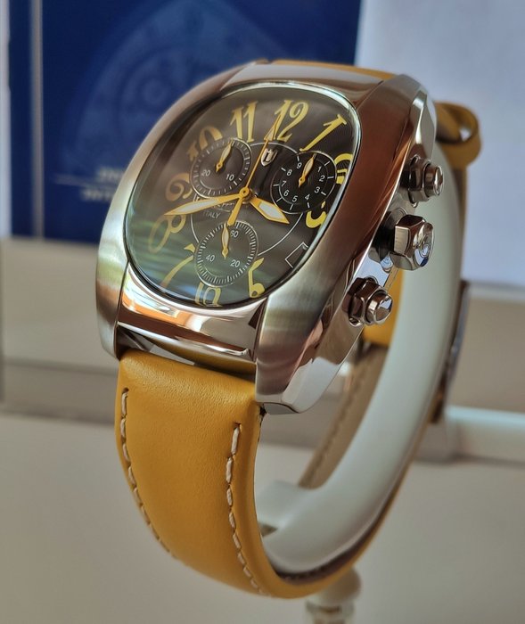 Lancaster Joss gelb Swiss Made ETA Werk Chronograph Italy Design - Ingen mindstepris - 0289 Yellow 13851 - Mænd - 2011-nu