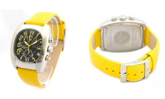 Lancaster Joss gelb Swiss Made ETA Werk Chronograph Italy Design - Ingen mindstepris - 0289 Yellow 13851 - Mænd - 2011-nu