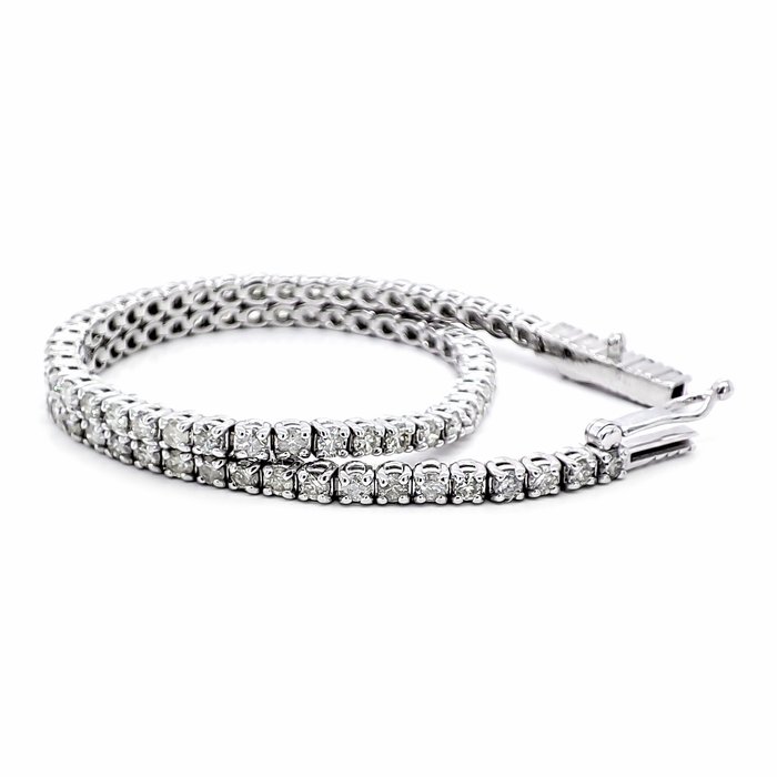 Armbånd - 14 karat Hvidguld -  228ct tw Diamant (Natur)