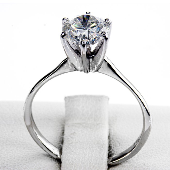 Ingen mindstepris - Forlovelsesring - 14 karat Hvidguld -  1.50ct. tw. Diamant (Natur)