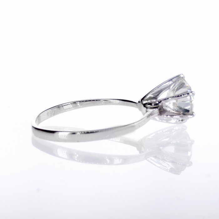 Ingen mindstepris - Forlovelsesring - 14 karat Hvidguld -  1.50ct. tw. Diamant (Natur)