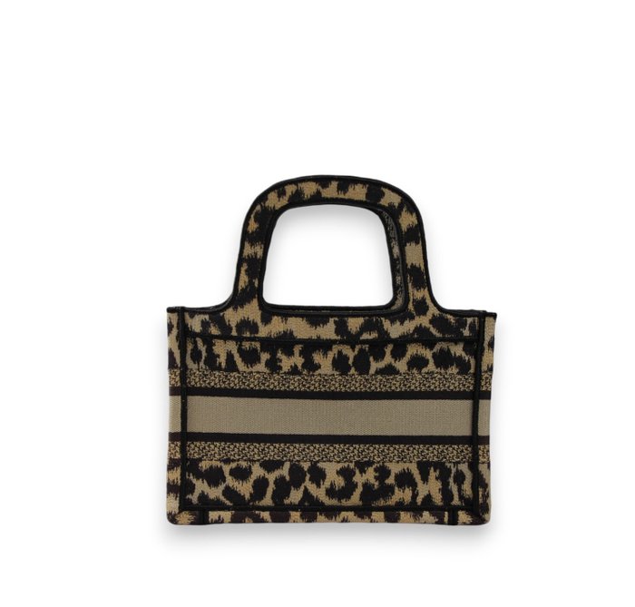 Christian Dior - Mini Book Tote Leopard - Håndtaske