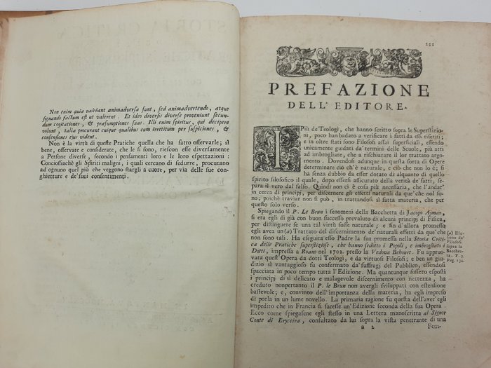 Pierre Le Brun - Storia critica delle pratiche superstiziose - 1745