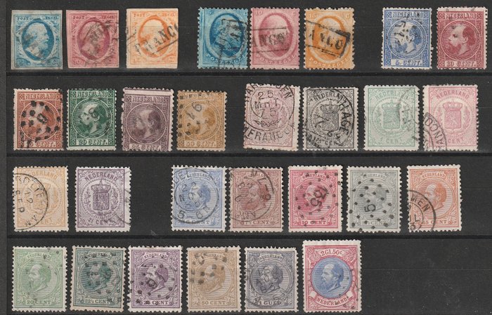 Holland 1852/1940 - Spil på 4 store indstikskort med 1-47 og 90-100