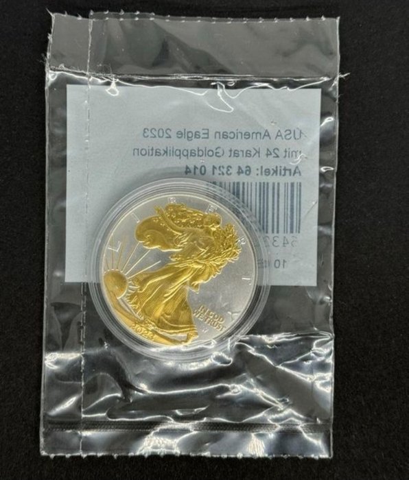 Förenta staterna 1 Dollar 2023 American Eagle - Gilded 1 Oz (999)  (Ingen mindstepris)